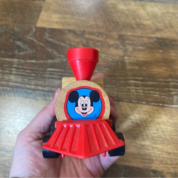Vintage Mattel 1972 Mickey Mouse Wooden Wind Up TRAIN ONLY (No Characters) VTG - Picture 4 of 6